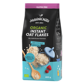 Helsinki Mills GF Organic Instant Oat Flakes 6x400g