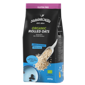 Helsinki Mills Gluten Free Organic Rolled Oats 400g