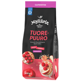 Myllärin Gluteeniton Tuorepuuro Omena-Vadelma 400 g