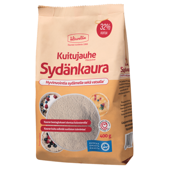 Hirvelän Kuitujauhe Sydänkaura 400 g
