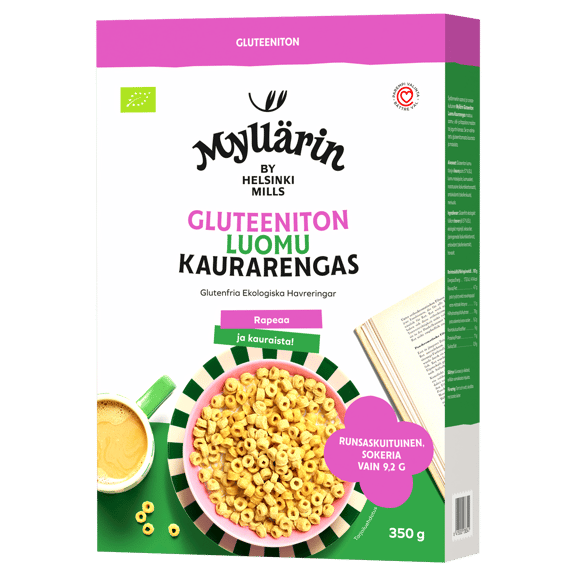 Myllärin Gluteeniton Luomu Kaurarengas 350 g