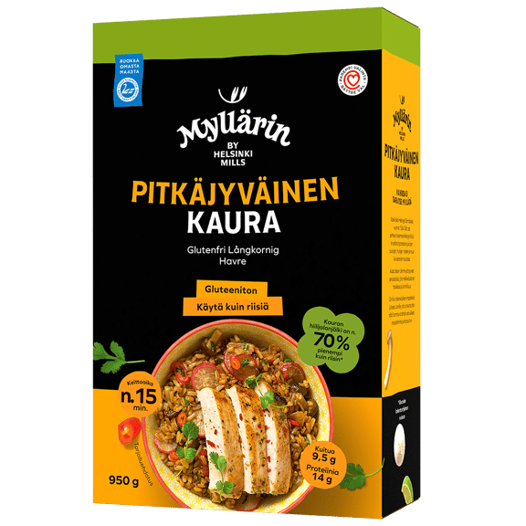 Myllärin Gluteeniton Pitkäjyväinen Kaura 950 g