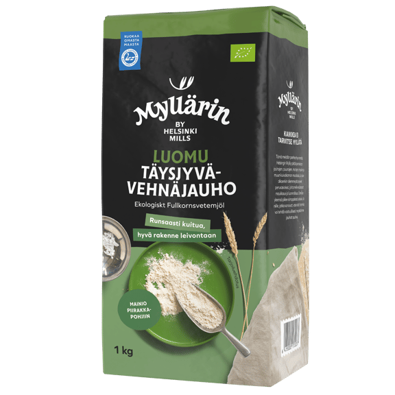 Myllärin Luomu Täysjyvävehnäjauho 1 kg