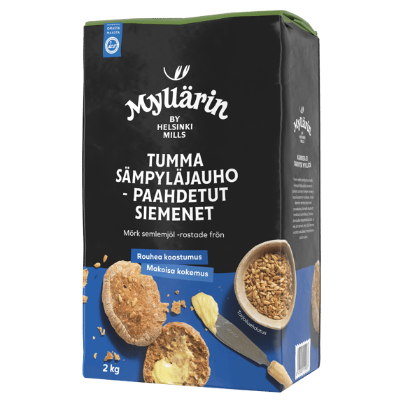 Myllärin Tumma Sämpyläjauho -paahdetut siemenet 2 kg