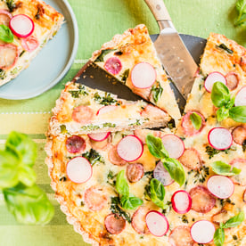 Gluteeniton Keväinen Kasvisquiche