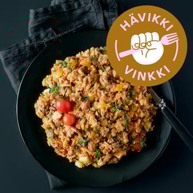 Välimeren jauheliha-kauravuoka