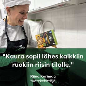 ”Vaihda riisi kauraan: tuplaa proteiini ja kuidut”