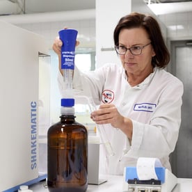 Marju has been working in the mill laboratory for almost 34 years