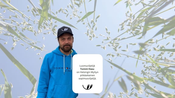 Sopimusviljelijämme kisaa Euroopan parhaan luomuviljelijän tittelistä