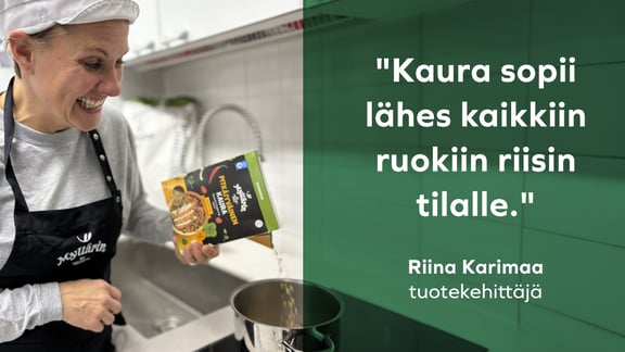 ”Vaihda riisi kauraan: tuplaa proteiini ja kuidut”