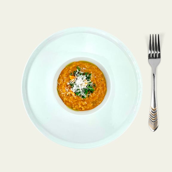 Kaura-kurpitsarisotto