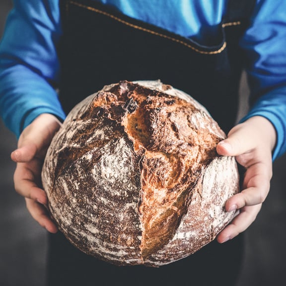 Sustainability child and bread