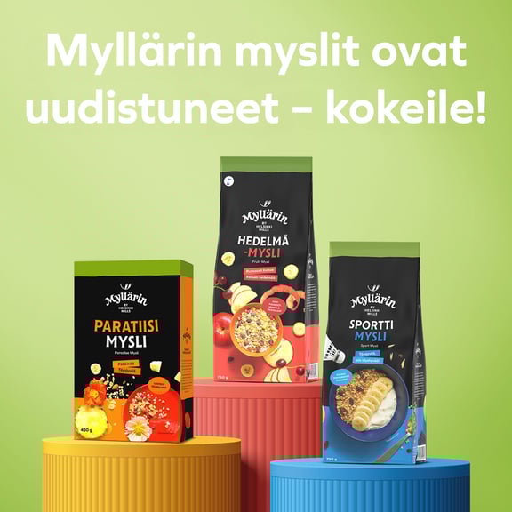 Etusivun nosto 1 rivi myslit ovat uudistuneet