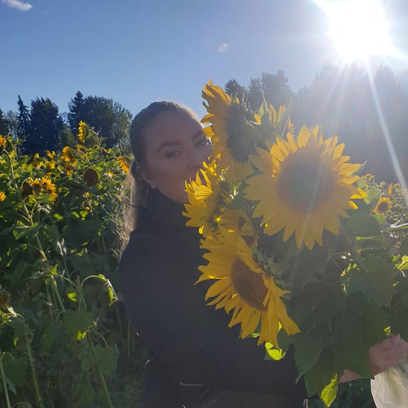 Minna ja auringonkukat