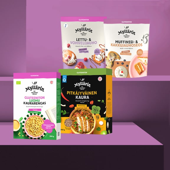 Myllärin gluteenittomat kaura- ja jauhotuotteet
