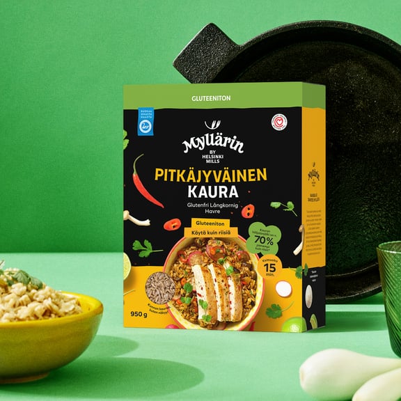 Myllärin Gluteeniton Pitkäjyväinen Kaura 950 g